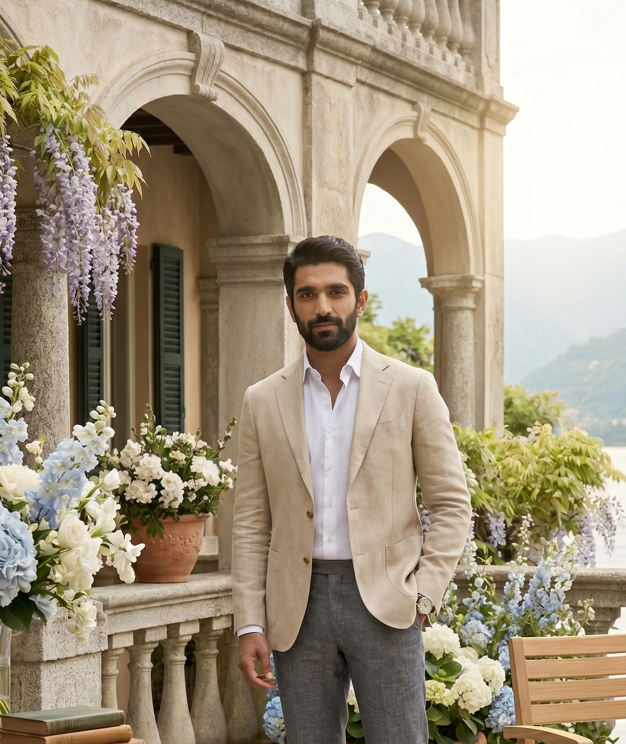 Portrait of groom